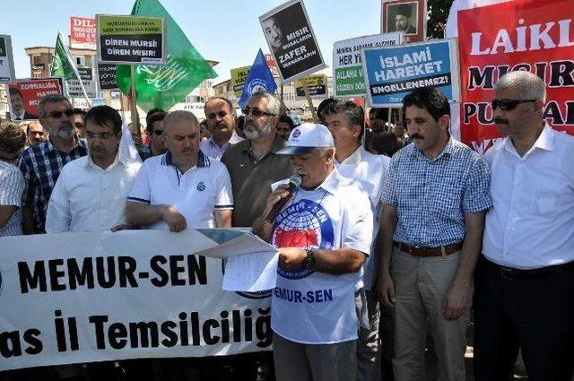 Sivas’ta Sivil Toplum Örgütlerinden Mısır’daki Darbeye Tepki