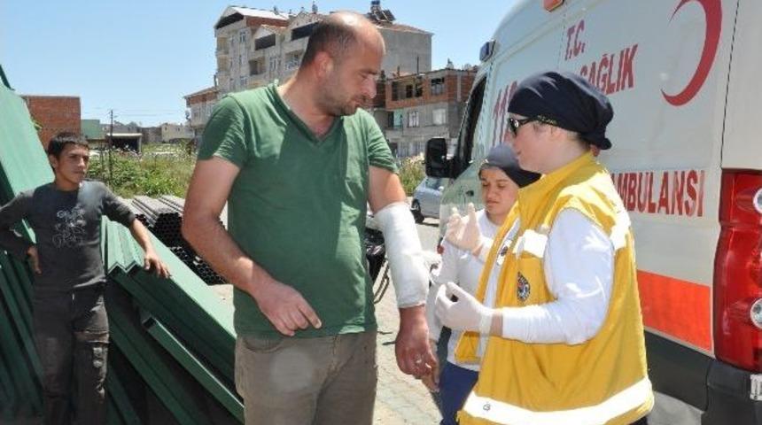 Bafra&rsquo;da Kaza: 1 Yaralı