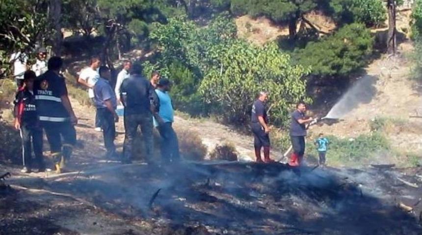 Edremit'te &Ccedil;ıkan Yangını K&ouml;yl&uuml;ler S&ouml;nd&uuml;rd&uuml;