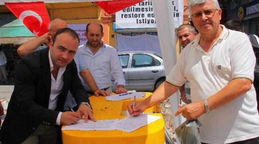 Saathane Esnafından İmza Kampanyası