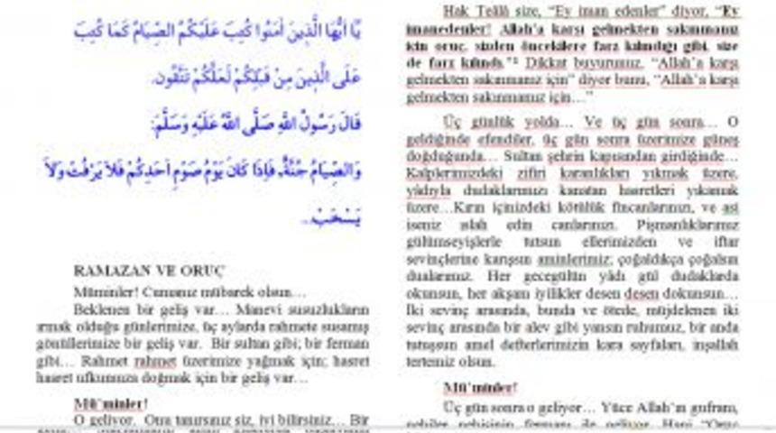 Edebiyat&ccedil;ı İskender Pala, Cuma Hutbesi Yazdı