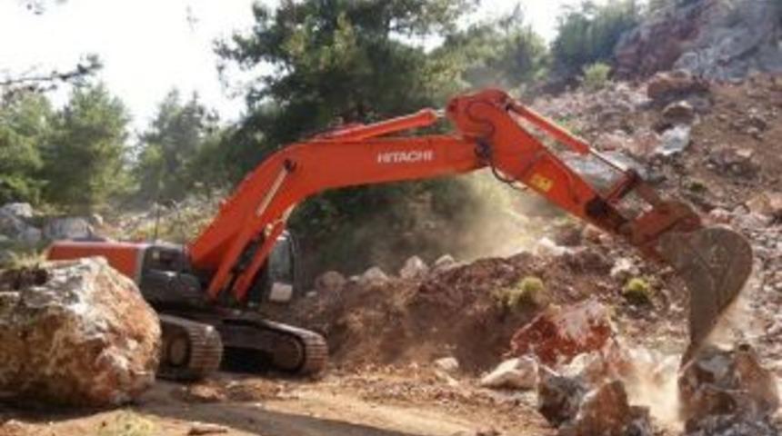 Marmaris&rsquo;te Taş Ocağında &Ccedil;alışma Durdu