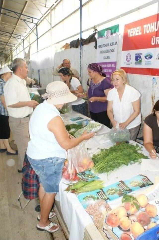 Fethiye&rsquo;de Tohum Takasından Elde Edilen &Uuml;r&uuml;nler Kapışıldı 1