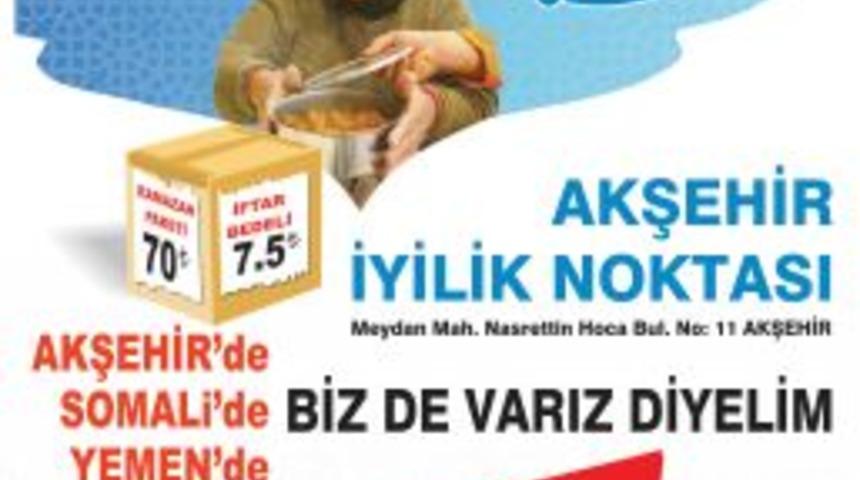 Kimse Yok Mu Akşehir İyilik Noktası 'Bir D&uuml;nya Iyilik I&ccedil;in Niyetli'