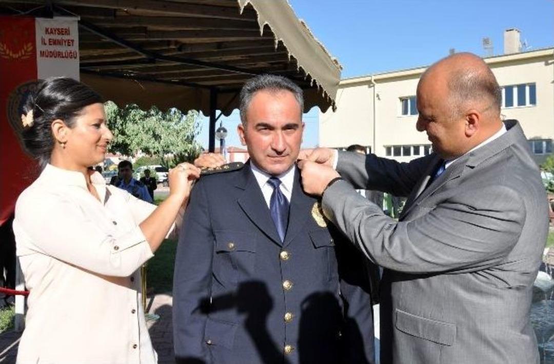 Kayseri Emniyet M&uuml;d&uuml;rl&uuml;ğ&uuml;nde Terfi T&ouml;reni