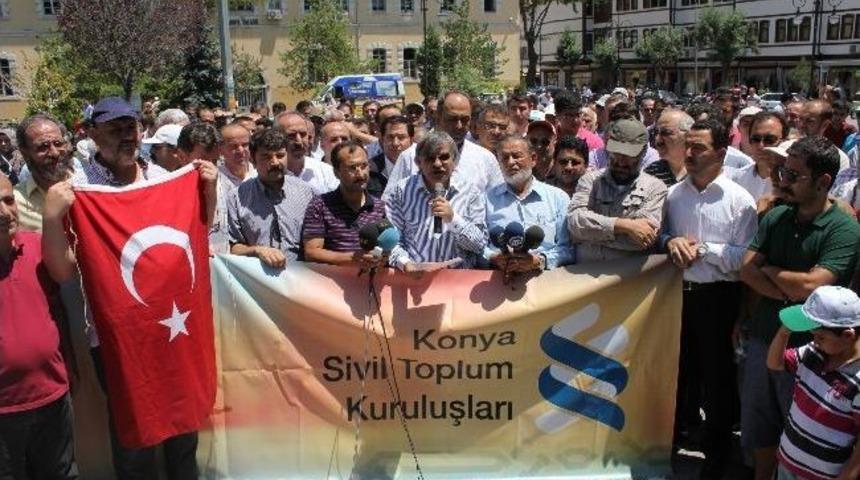 Konya'da Stk&rsquo;lardan Mısır&rsquo;daki Darbeye Sert Eleştiri