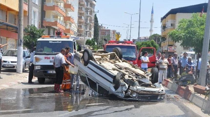 Takla Atan Ara&ccedil;tan Burnu Bile Kanamadan &Ccedil;ıktı