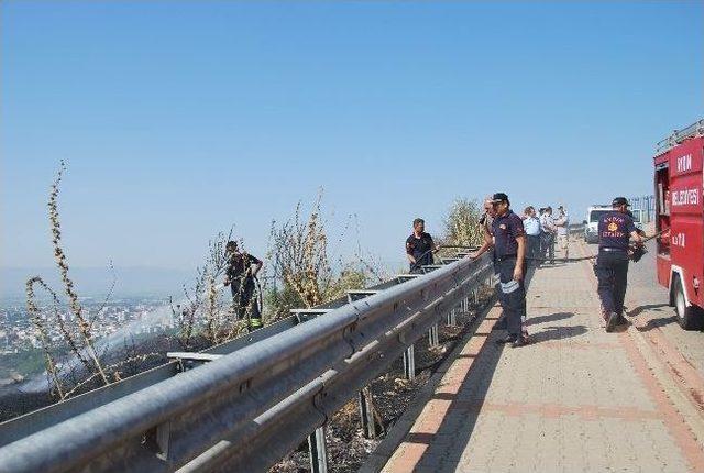 Kopan Elektrik Teli Yangına Neden Oldu