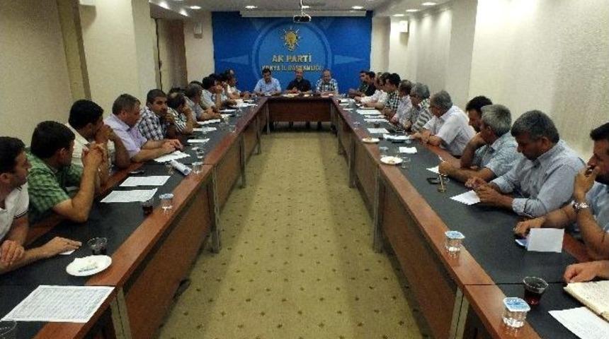 Ak Parti İl&ccedil;e Başkanları Toplandı Yapıldı
