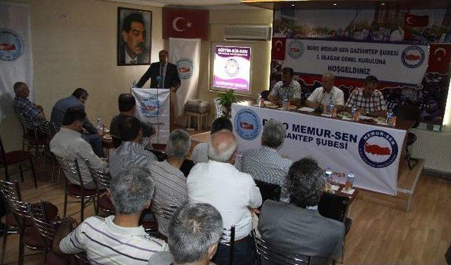 Büro Memur-sen Gaziantep Şubesi 2. Olağan Genel Kurulu Yapıldı