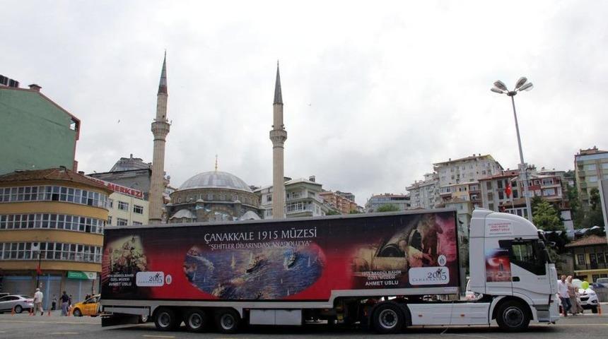 &Ccedil;anakkale 1915 Gezici Tır M&uuml;zesi Rize&rsquo;de