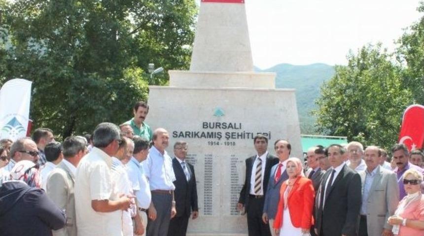Sarıkamış Şehitler Anıtı T&ouml;renle A&ccedil;ıldı