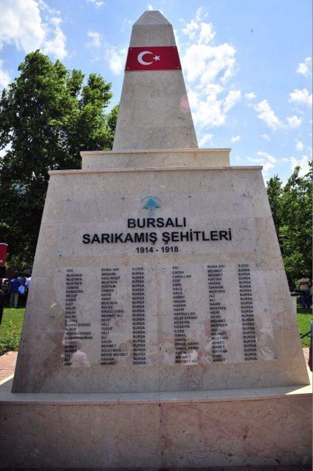 Bursa’da Sarıkamış Şehitleri Anıtı Açıldı