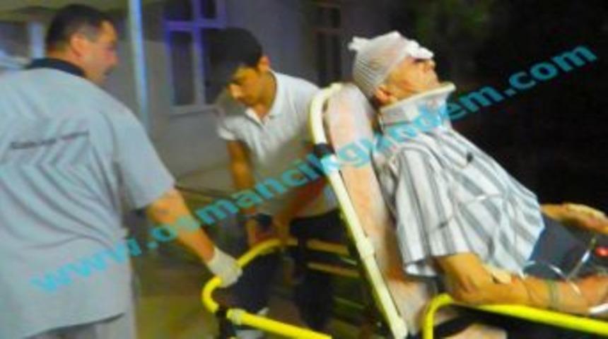 Gazeteci Orhan G&uuml;&ccedil;l&uuml;'ye tır &ccedil;arptı