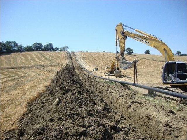 Vali Köşger Doğalgaz Boru Hattını İnceledi