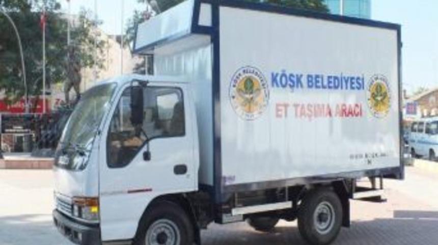 K&ouml;şk Belediyesi&rsquo;nden Modern Et Taşıma Aracı