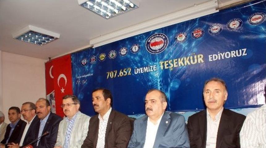 Memur-sen Genel Başkanı G&uuml;ndoğdu Sendikaların &Uuml;ye Sayılarını A&ccedil;ıkladı