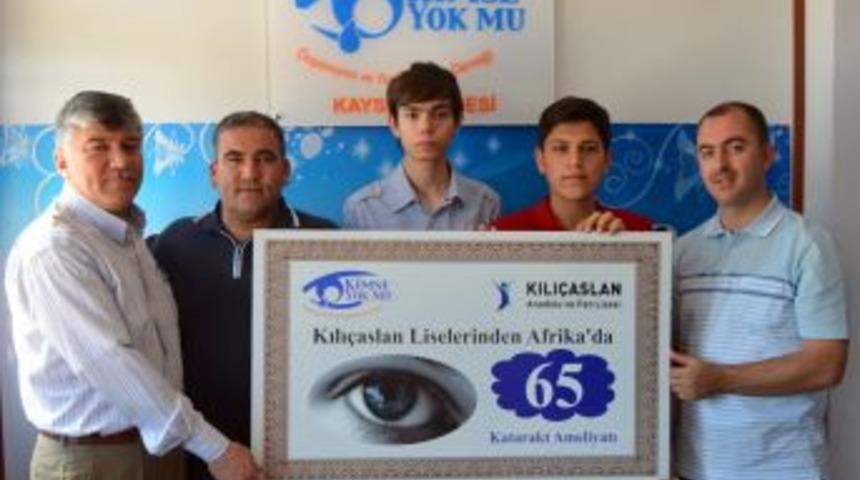 &lsquo;G&ouml;zden Irak Olmayın&rsquo; Diyerek 65 Kişiyi Işığa Kavuşturdular