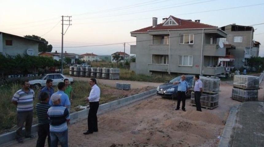 Biga&rsquo;da Yol Yapım &Ccedil;alışmaları S&uuml;r&uuml;yor