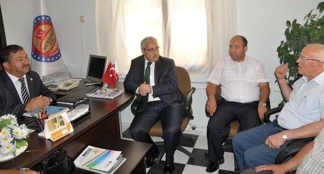 Vali G&uuml;ven&ccedil;er&rsquo;den Baştuğ&rsquo;a İade Ziyareti 1