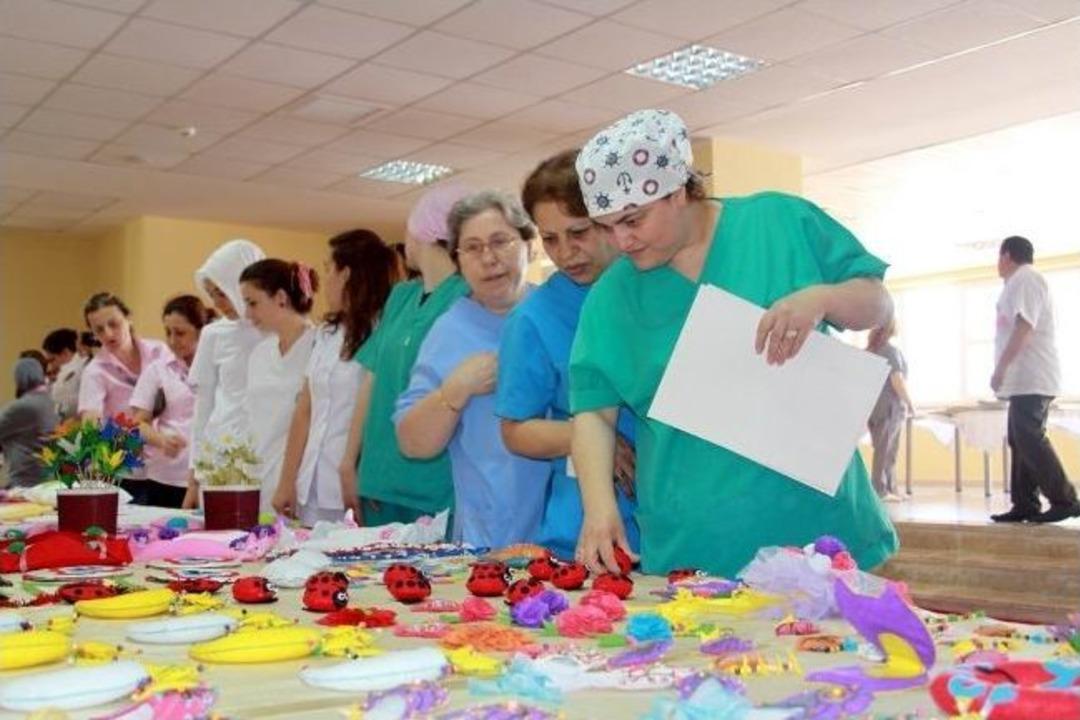 Bandırma Devlet Hastanesi&rsquo;ndeki Hastalar El İşi Kursu A&ccedil;tı