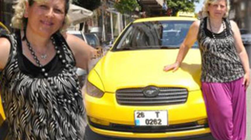 Eskişehir'in tek kadın taksi şof&ouml;r&uuml;