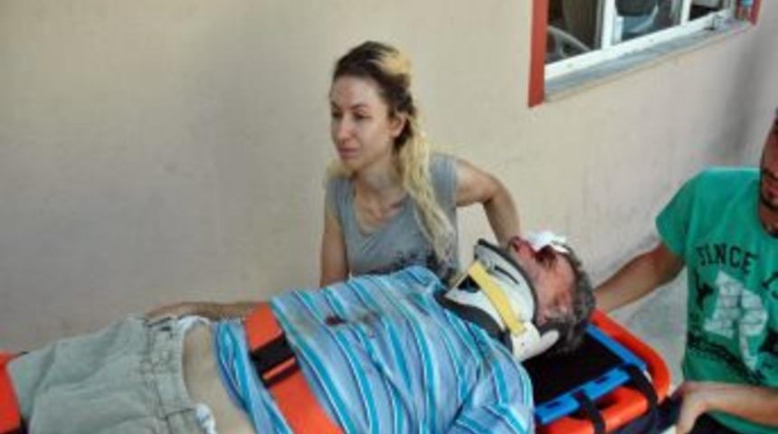 Otomobilin &Ccedil;arptığı Şahıs Yaralandı