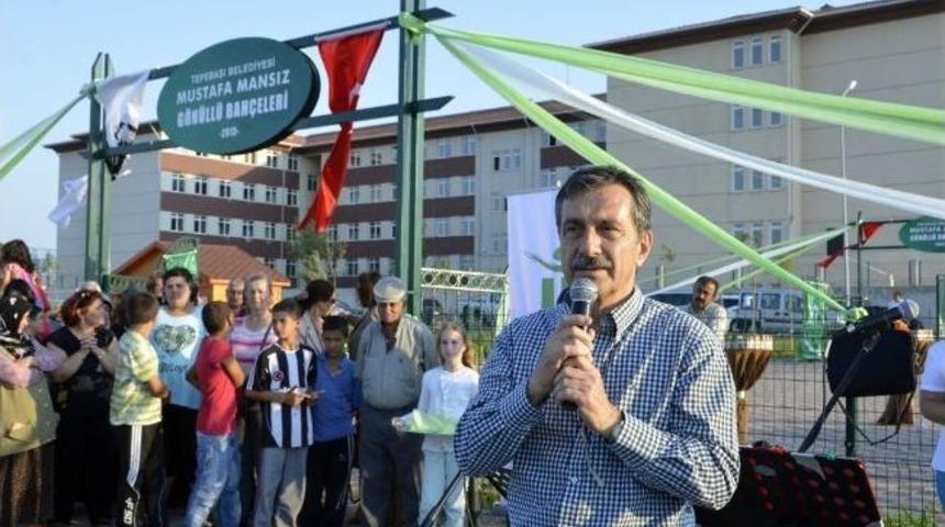 Mustafa Mansız G&ouml;n&uuml;ll&uuml; Bah&ccedil;esi A&ccedil;ıldı