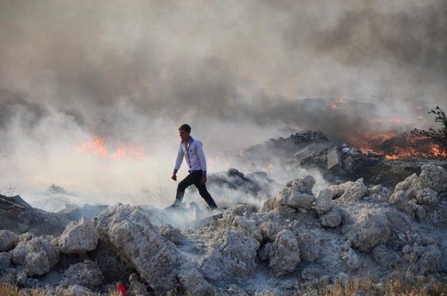 Konya’da Çöplük Yangını Paniğe Neden Oldu