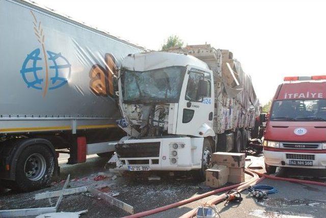TEM Otoyolu nda zincirleme kaza: 1 ölü, 2 yaralı 3