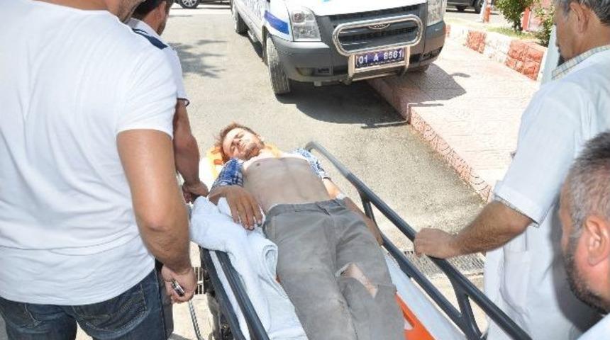 Hastane İnşaatından D&uuml;şen İş&ccedil;i Yaralandı