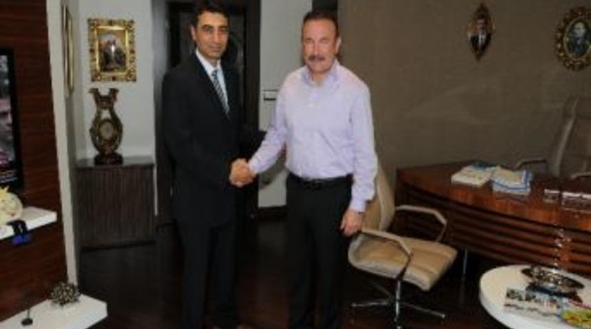 İl&ccedil;e Emniyet M&uuml;d&uuml;r&uuml; Yılmaz&rsquo;dan Başkan Doğan&rsquo;a Veda Ziyareti