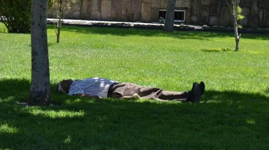 Sıcaklardan Bunalan Vatandaşlar Park Ve Camilere Akın Etti