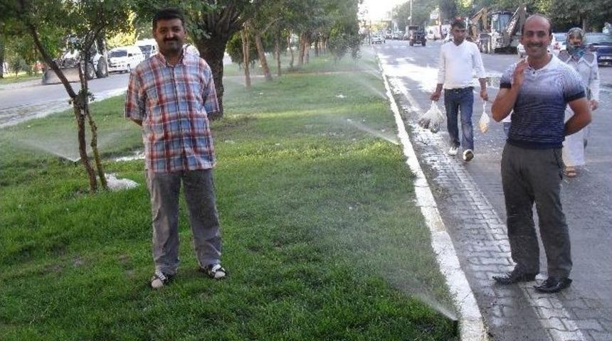 Kovancılar Belediyesi Fen İşleri&rsquo;nden Fıskiye Uygulaması