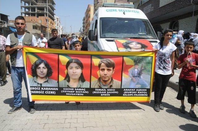 Pkk lı Kadının Cenazesi Cizre’de Defnedildi 1