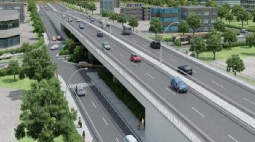 Yahya Kaptan K&ouml;pr&uuml;l&uuml; Kavşağı'nda &Ccedil;alışmalar Başladı