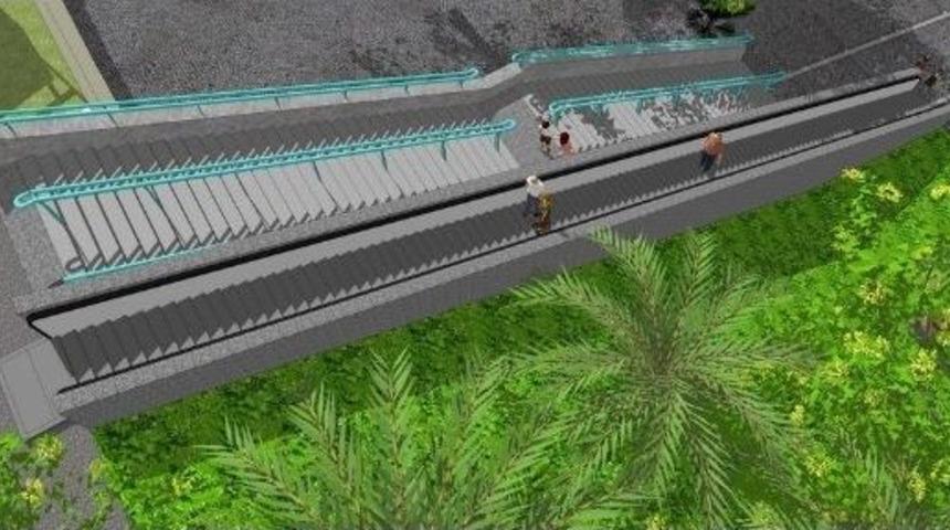 Konak Belediyesinden Y&uuml;r&uuml;yen Merdivenli Sokak...