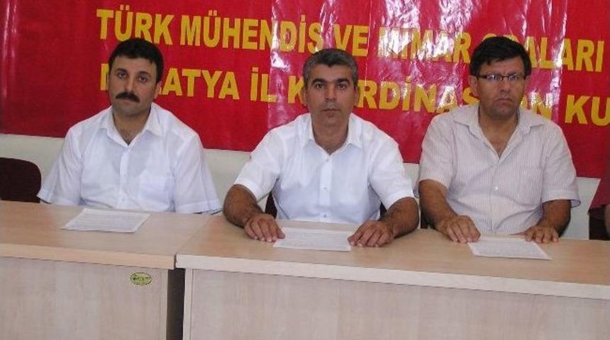 Tmmob Malatya İl Temsilcisi Erdal Yavaş: