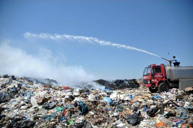 Edirne'de Çöplük Yangını