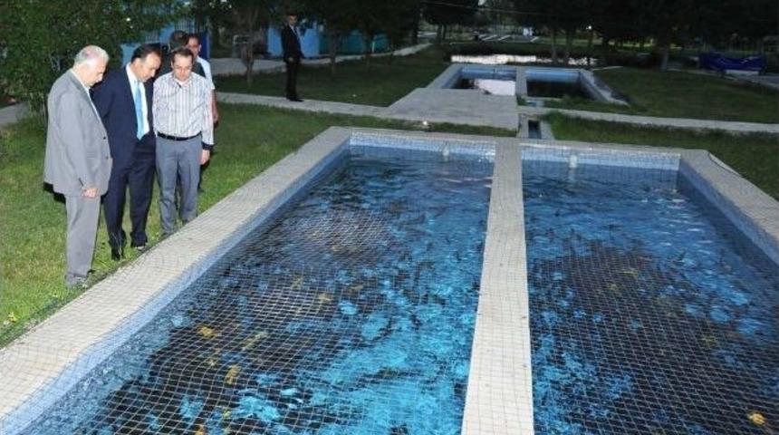 Vali Altıparmak Alabalık &Ccedil;iftliğini Gezdi