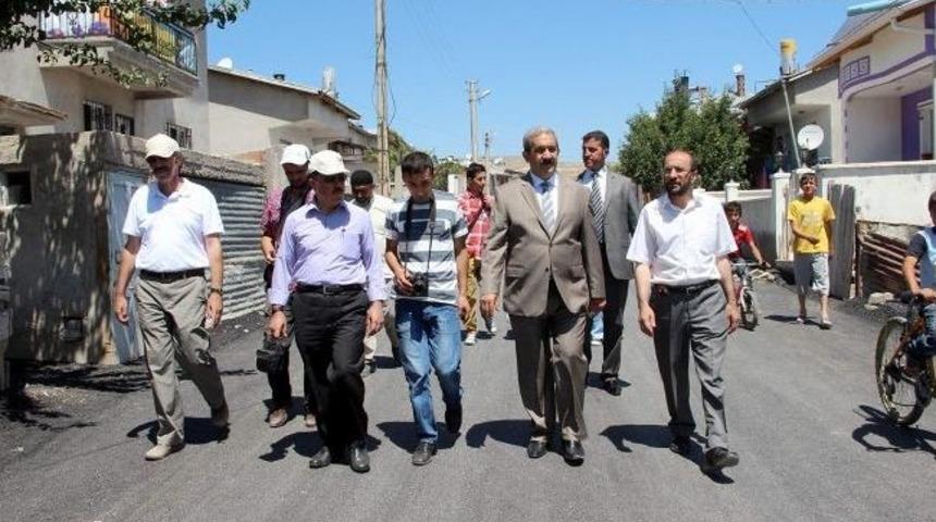 Başkan &Uuml;rg&uuml;p, Alibaba Mahallesi&rsquo;ndeki Asfaltlama &Ccedil;alışmalarını İnceledi