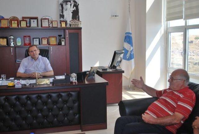 Ayvalık Chp&rsquo;den Mesut Ergin&rsquo;e Ziyaret 1