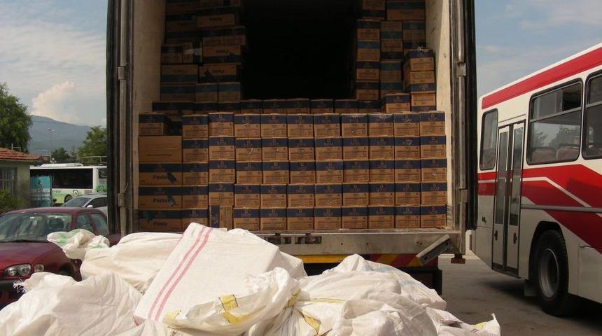 Bolu'da 50 Bin Paket Ka&ccedil;ak Sigara Ele Ge&ccedil;irildi