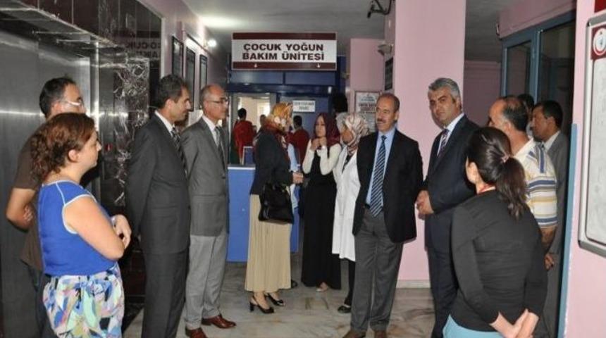 Vali B&uuml;y&uuml;kersoy Ailesi Hastane Ziyaretinde