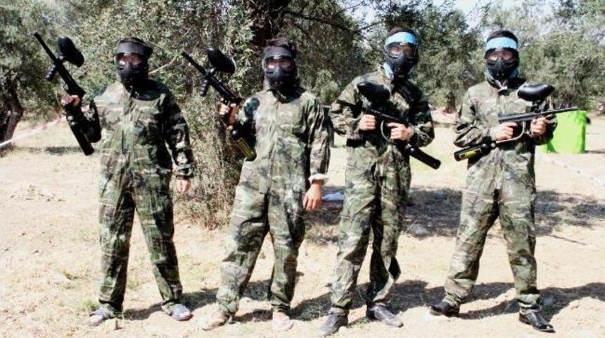 Paintball Sporu Edremit&rsquo;te İlgi G&ouml;r&uuml;yor