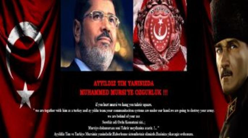 Mursi'ye Ayyıldız Tim'den 'hack'li Destek