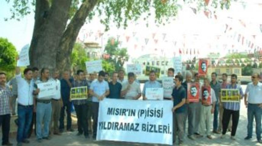 Manavgat'ta Stk'lardan Mısır Darbesine Kınama