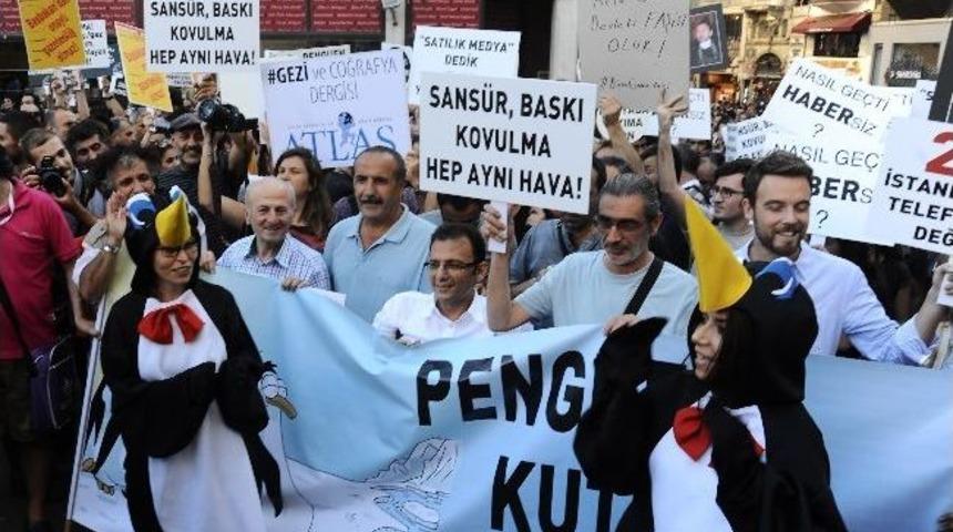 Gazetecilerin Y&uuml;r&uuml;y&uuml;ş&uuml; Polis Engeline Takıldı