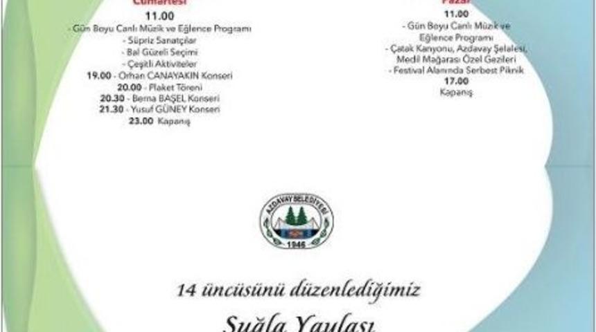 Azdavay Suğla Yaylası Bal Ve Ihlamur Festivali 9 Ağustosta