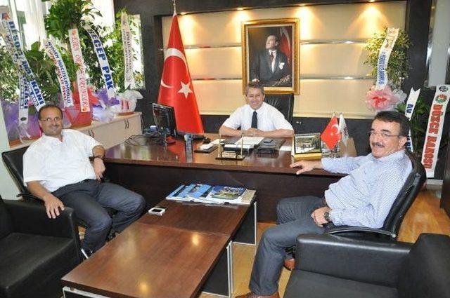 Dtso’yı Başkan Ercan Ve Muhtarlar Ziyaret Etti